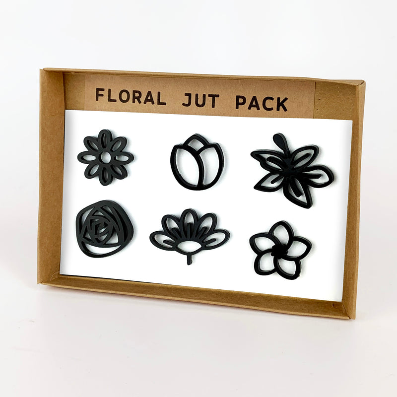 Seasonal Floral Jut Pack - Black
