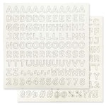 Magnetic Letter Set - White Letters For Magnetic Board 3/4"