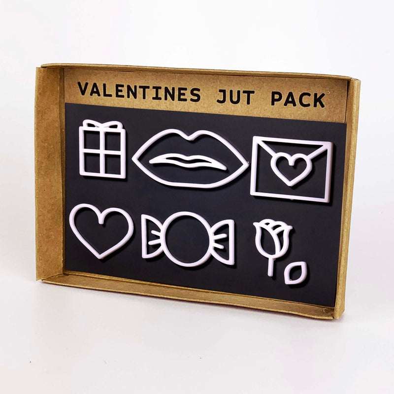 Seasonal Letterboard Set for Valentine's Day Jut Pack - White